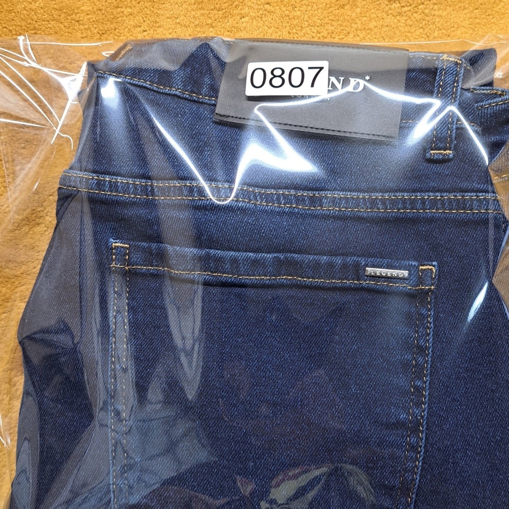 Legend London Slim Fit Jeans Mens 34x32 Dark Wash Blue Excellent Stretch Denim - Picture 12 of 12
